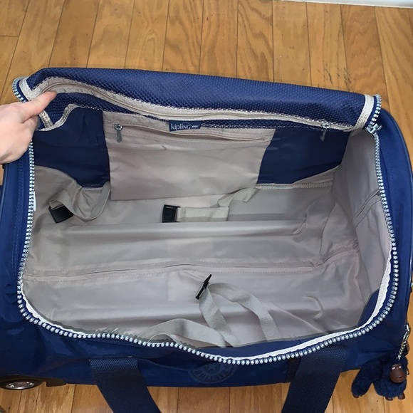 Kipling Navy Blue Duffle Luggage Bag - Picture 15 of 17